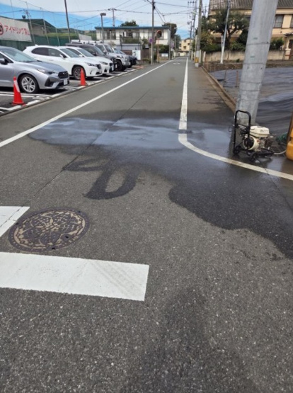 【前面道路含む現地写真】 | 世田谷区上用賀3丁目 | 西側前面道路