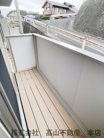 D-room馬場山のバルコニー