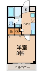 習志野市実籾２丁目の賃貸マンションの間取り