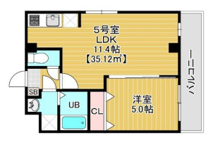Ａｌｂｉｏｎ新検見川の間取り