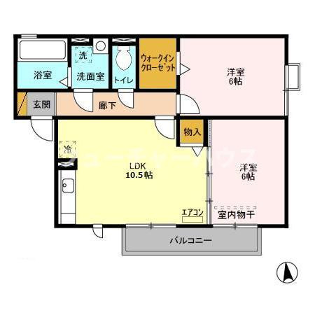 フルールの間取り