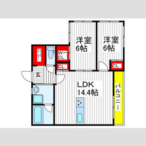 Ｖｉｅｗ新小平の間取り