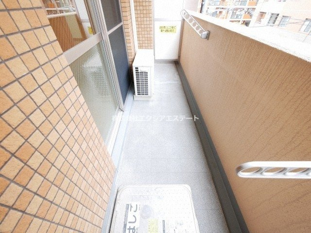 ハロ上町のバルコニー