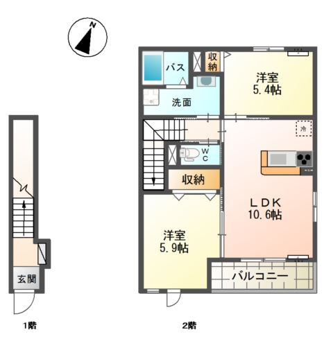 【間取り】 | グレイス・ワン今泉