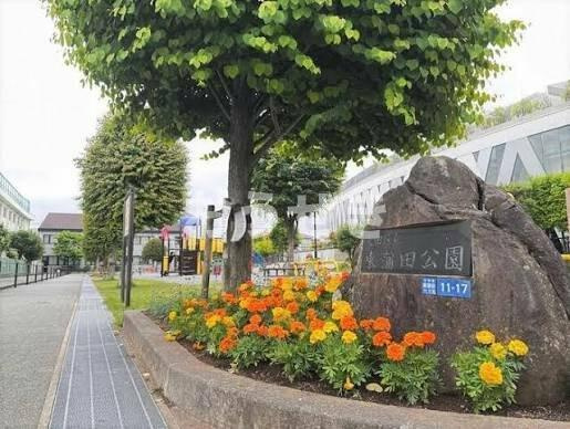 大田区東蒲田１丁目の賃貸マンションのエントランス|東蒲田公園まで193m