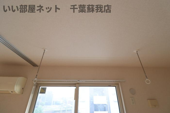 PARK　HILLS　MIYAKOＣの内装|室内物干！