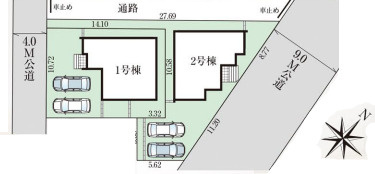蓮田市桜台　4期　新築一戸建て　グラファーレ　02の区画図|2号棟