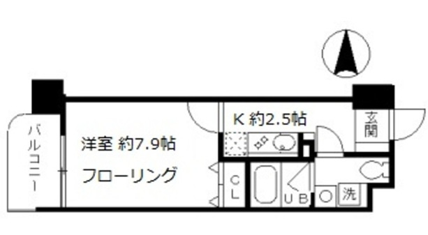 北区赤羽２丁目の賃貸マンションの間取り