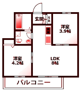 【間取り】 | グラン六ツ川