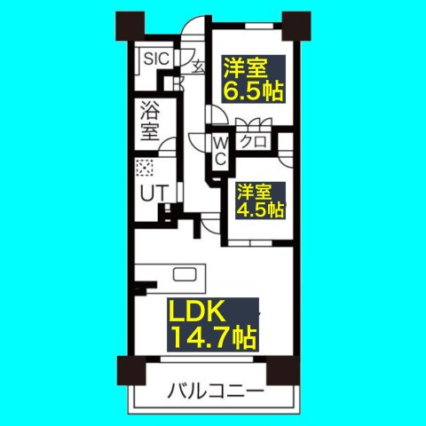 ザ・プラセシオン名古屋駅の間取り