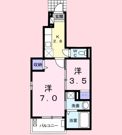 フレール与野本町参番館の間取り