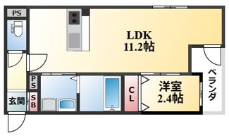 【間取り】 | Louis Apartment 豊中蛍池 ウエスト