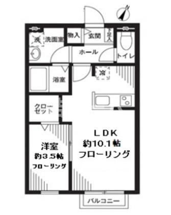 練馬区氷川台３丁目のアパートの間取り