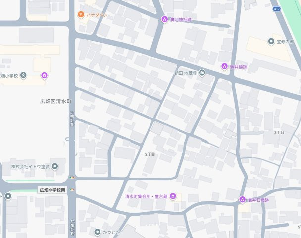 姫路市広畑区清水町　第2期　新築一戸建ての地図