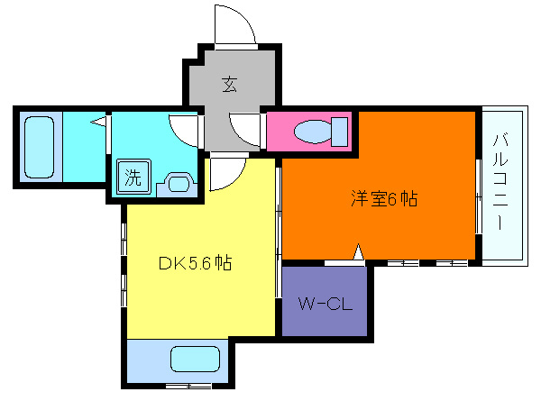 クレールハウスの間取り