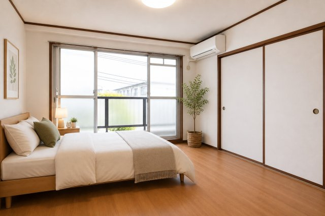 ケヤキハイツの寝室|家具家電は付帯しません