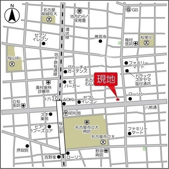エルムアベニュー藤の地図
