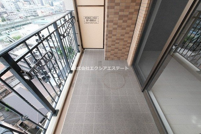 Luxe天王寺のバルコニー