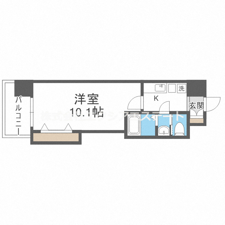 Luxe天王寺の間取り