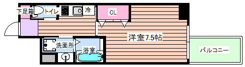 【間取り】 | Grand-K靭公園