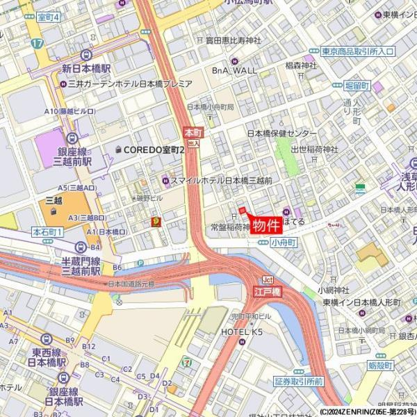 ラキャリラット日本橋の地図