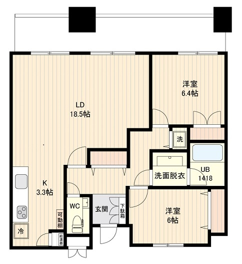 墨田区堤通１丁目の賃貸マンションの間取り