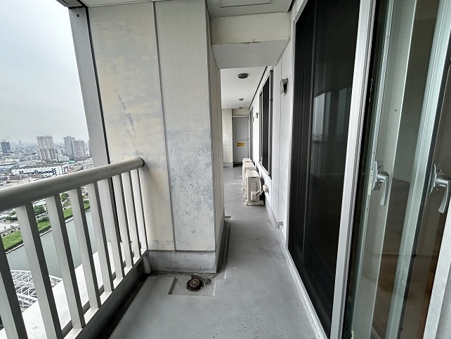 墨田区堤通１丁目の賃貸マンションのバルコニー
