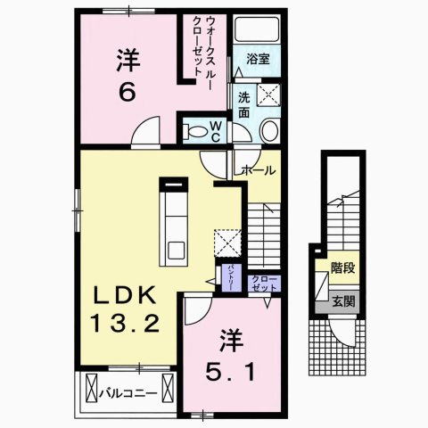 フルハウス美Ⅱの間取り