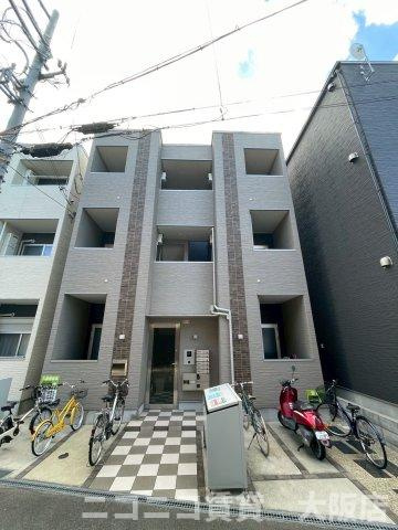 大阪市西淀川区歌島１丁目のアパートの外観
