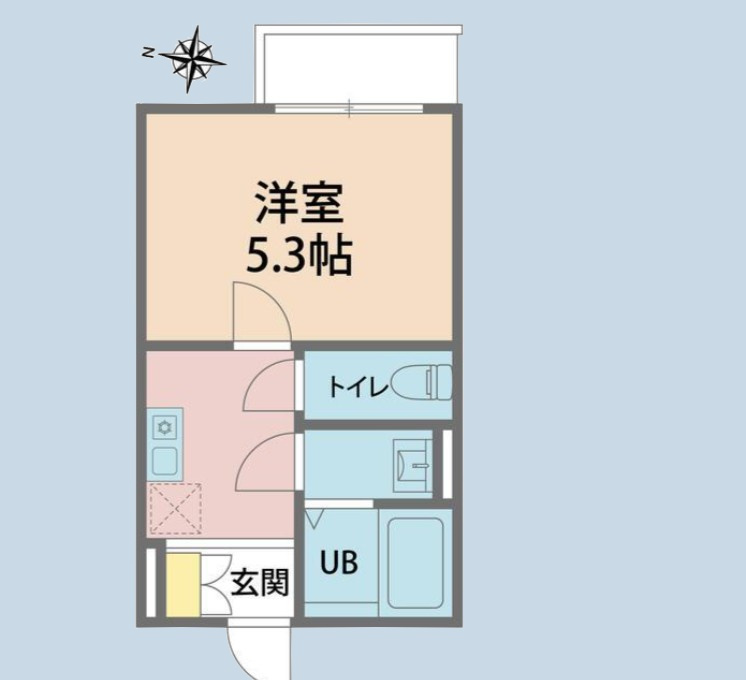カインドネス八王子片倉Ｂ棟の間取り