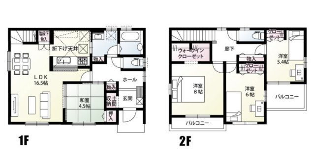 【間取り】 | 鴻巣市登戸　新築戸建　全2棟　2号棟