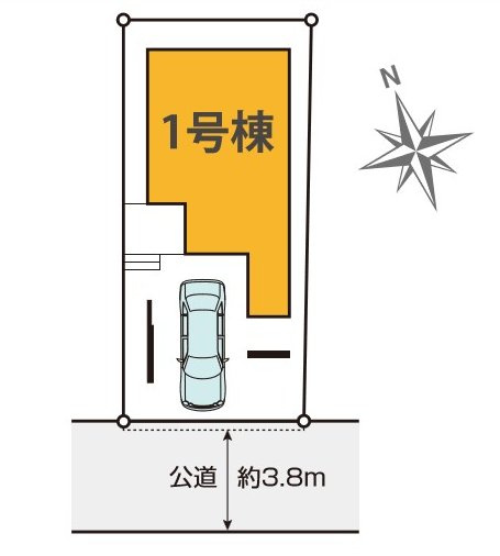 杉並区下高井戸1丁目 京王線 下高井戸駅 新築戸建の区画図