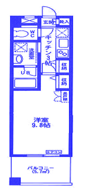 ラ・クールさいたまの間取り