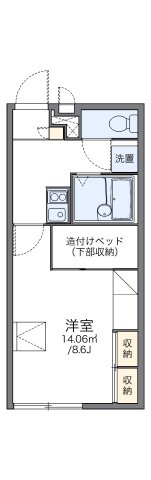 レオパレスセジュール藤の間取り