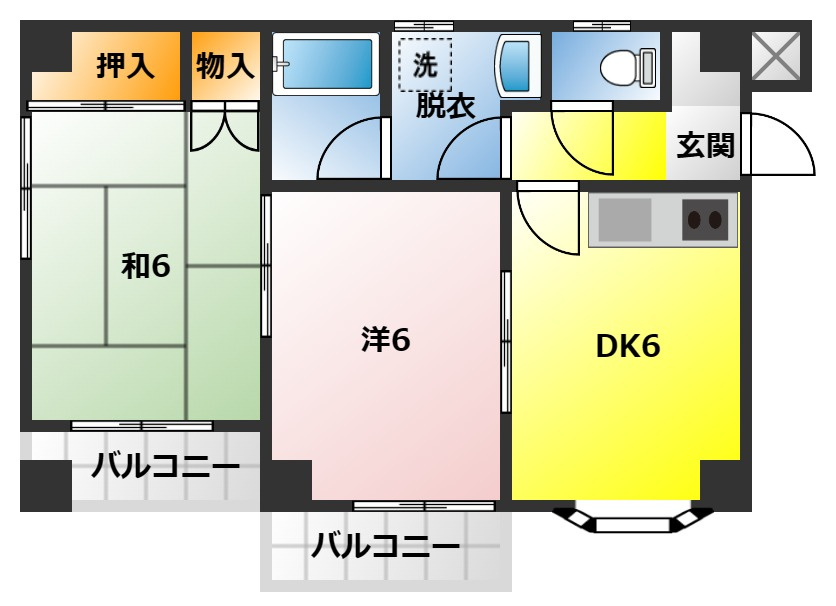 ミヤタハイツの間取り