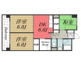 【間取り】 | ビレッジハウス成田吾妻　1号棟