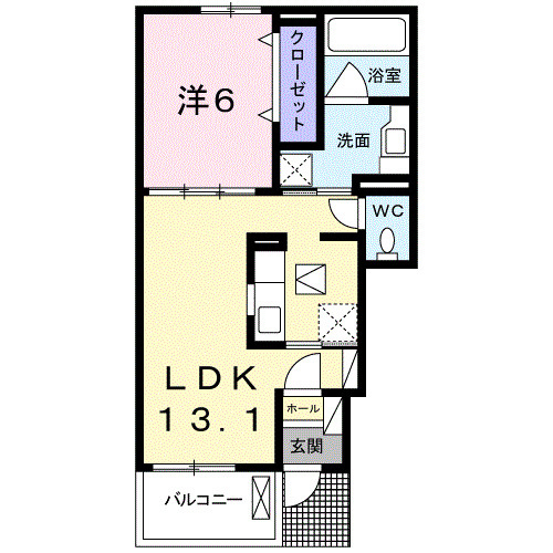 エーデルハイム東松山　Ｂ棟の間取り