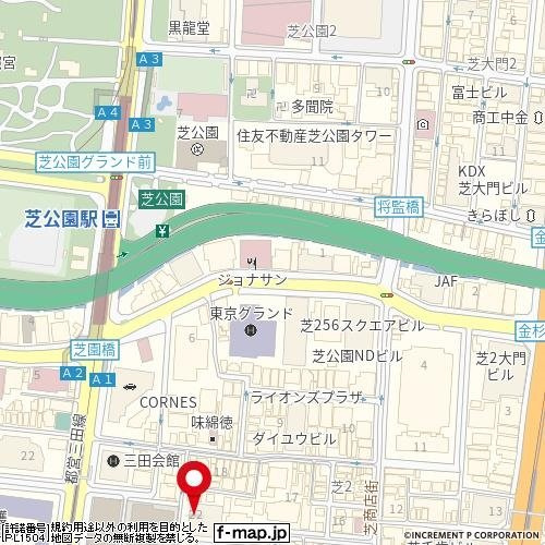 コンシェリア芝公園MASTER'S　VILLAの地図