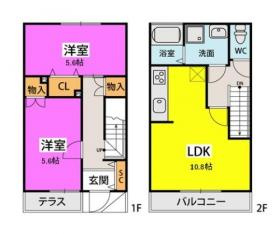 【間取り】 | コスモパレスA棟