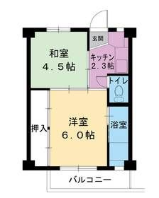 ビレッジハウス長沼２号棟の間取り