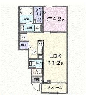 ヴィラ　クレインの間取り