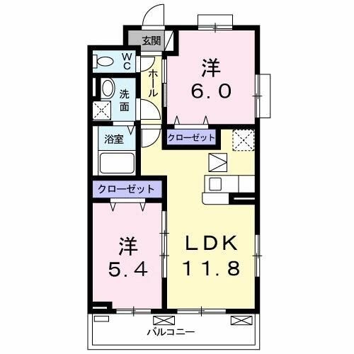 イリーデ大上の間取り