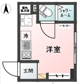 豊島区目白５丁目の賃貸マンションの間取り