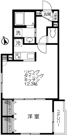 【間取り】 | ウェルスクエア田端　15862