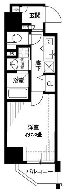 プレール・ドゥーク押上Ⅱの間取り|間取りです。