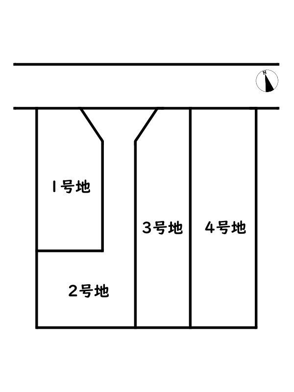 姫路市飾磨区構5丁目/売土地の区画図