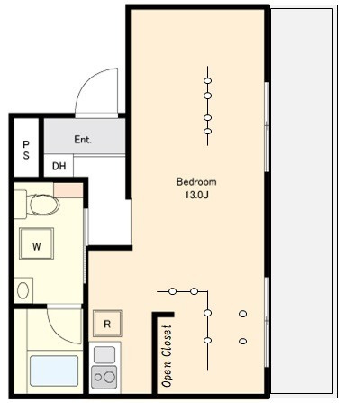 ＨＷ．ＨＩＬＬＳ（新大橋）の間取り