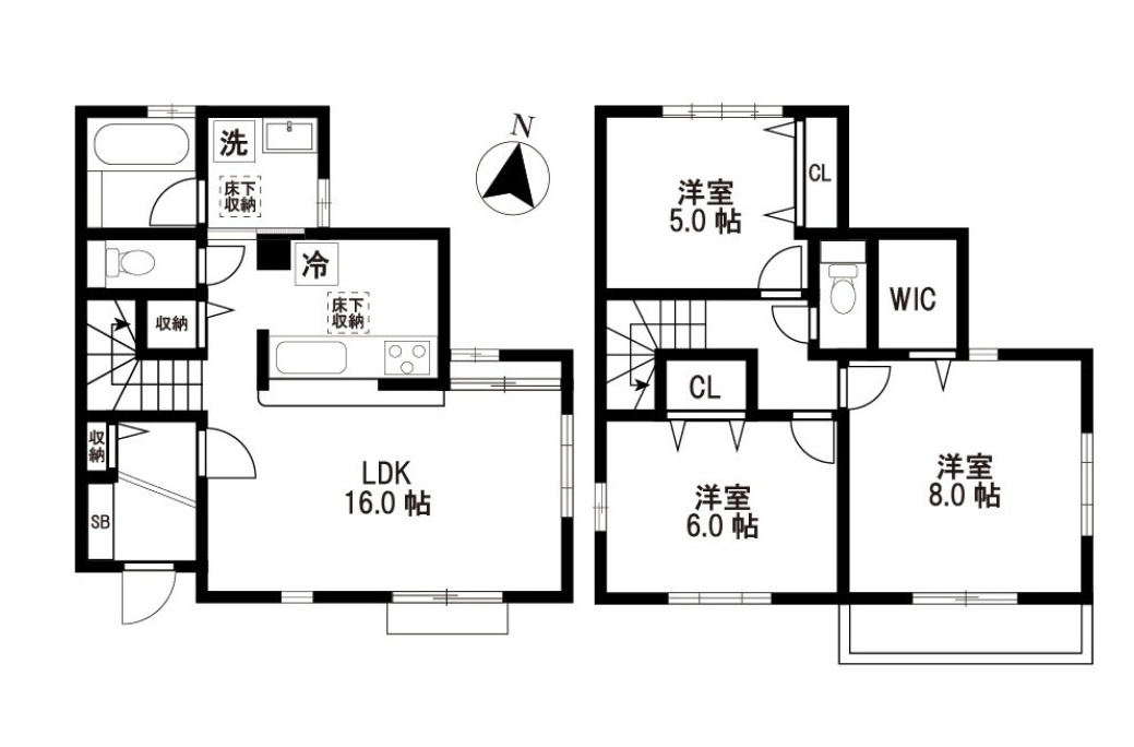 ＳＨＵＫＵＲＡ新秋津の間取り