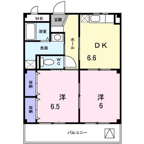 ハッピーハウス大善の間取り