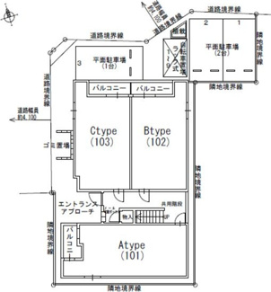 【区画図】 | Louis Apartment 豊中蛍池 ウエスト
